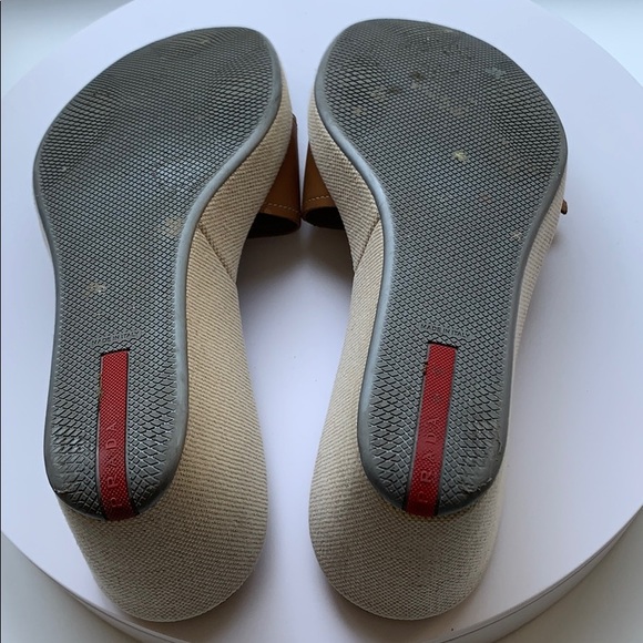100% authentic Prada logo wedges - Picture 4 of 4